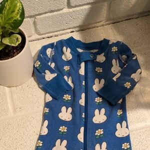 Hanna Andersson Blue Bunny Kids Pajamas